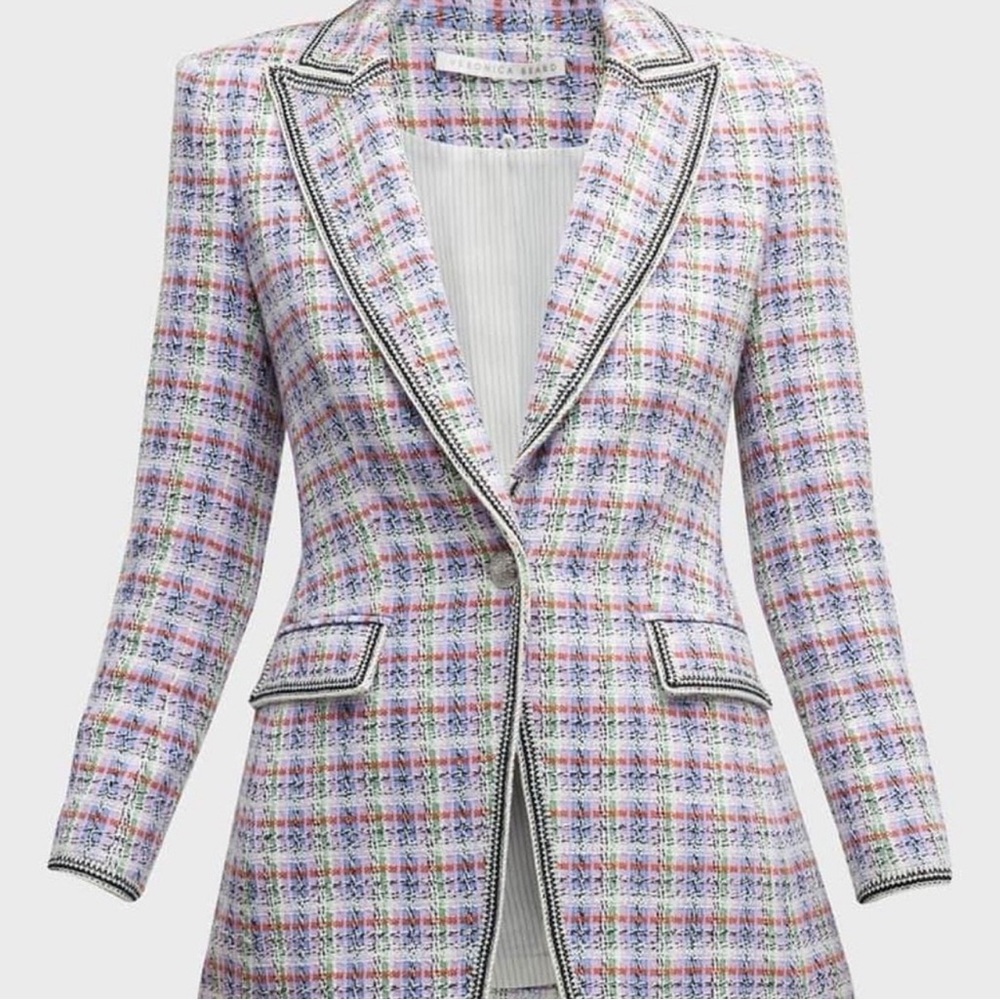Veronica Beard Multicolor Tweed Blazer Dickey